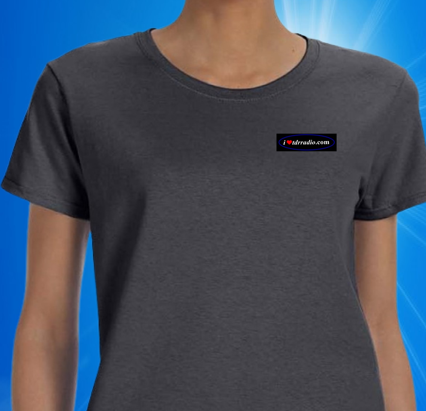 Women's V-Neck - Charcoal